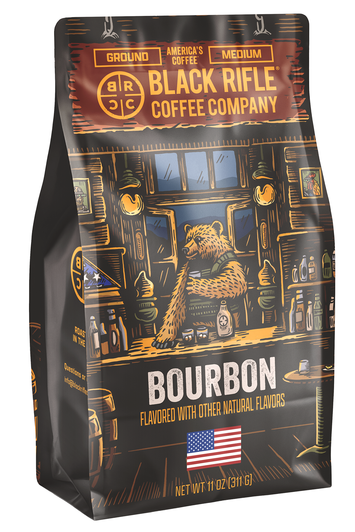 Bourbon Coffee, Ground, 11oz