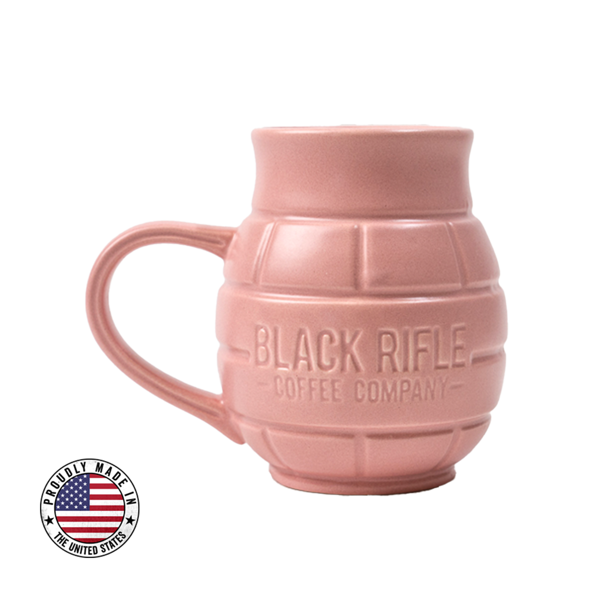 BRCC Grenade Mug, Sand Pink