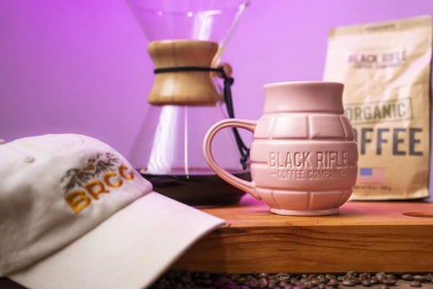 BRCC Grenade Mug, Sand Pink