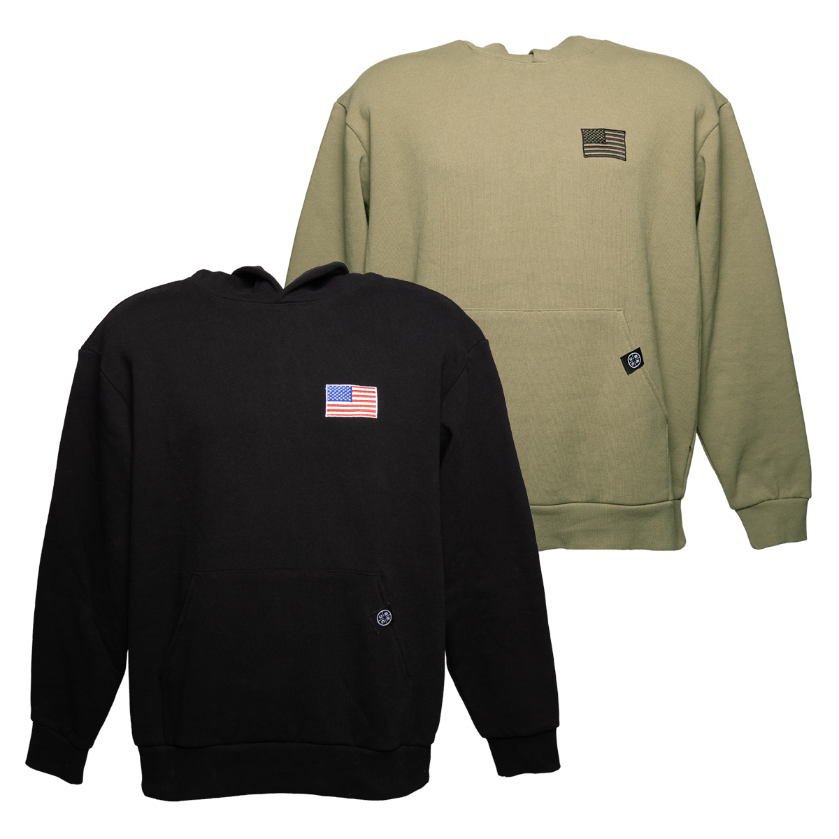 USA Flag Premium Heavyweight Pullover Hoodie