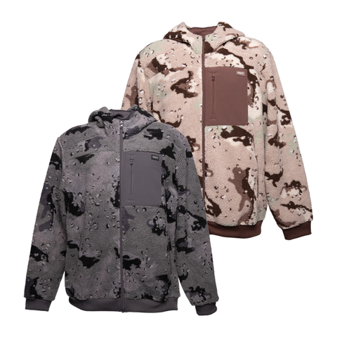 Gothic Serpent Zip Up Sherpa Jacket