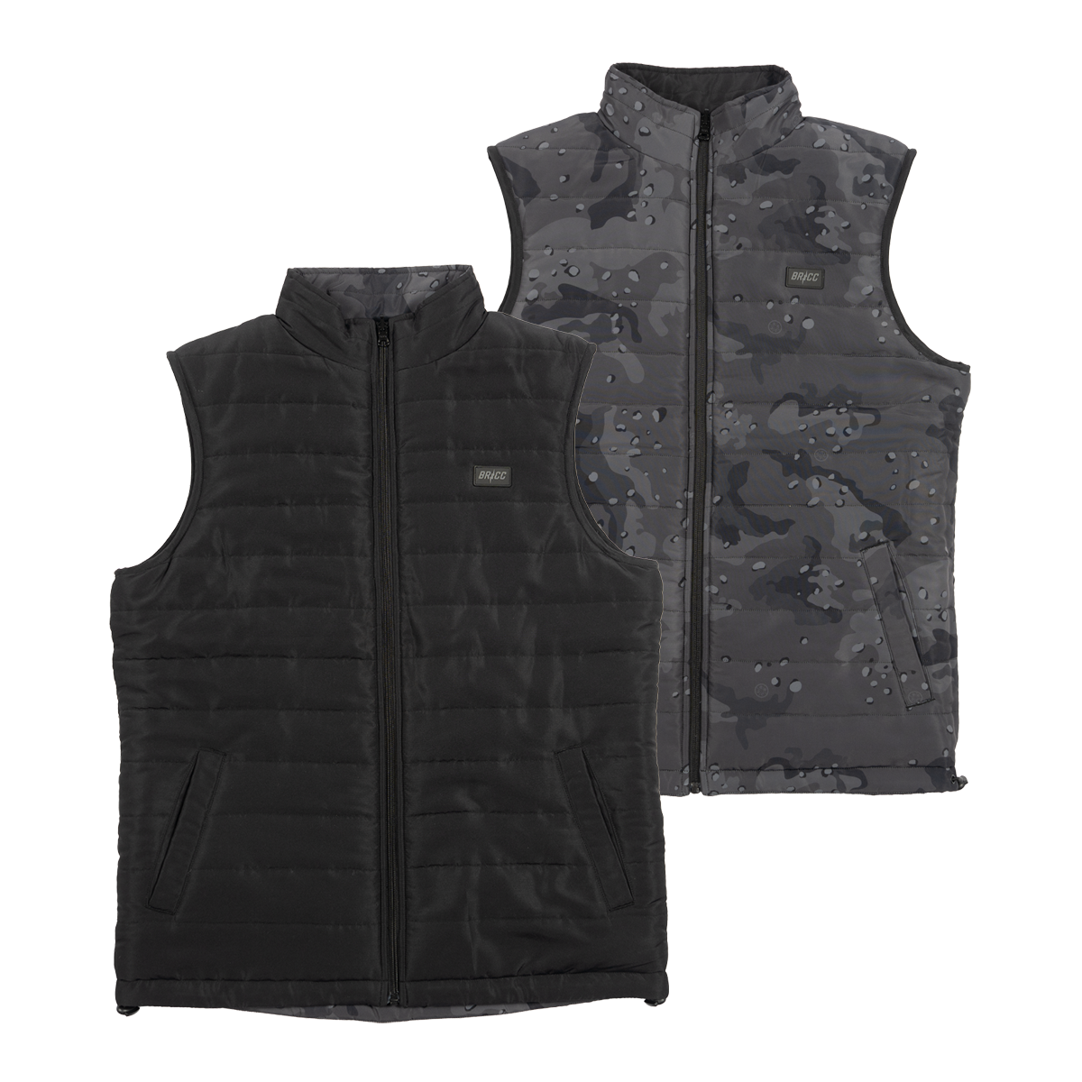 BRCC PVC Patch Reversible Matte Puff Vest