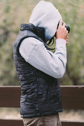 BRCC PVC Patch Reversible Matte Puff Vest